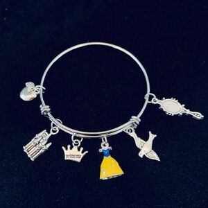 Girls “Snow White” inspired bangle bracelet